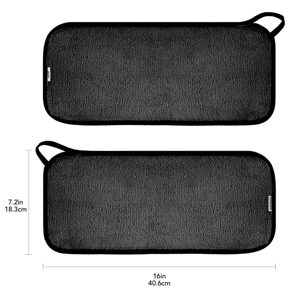 Miracle 2 Pack Black Microfiber Makeup Remover - Picture 2 of 8